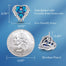 Fashion Brand Earrings Embellished with Blue Crystal Heart Earrings - 200000171 Find Epic Store