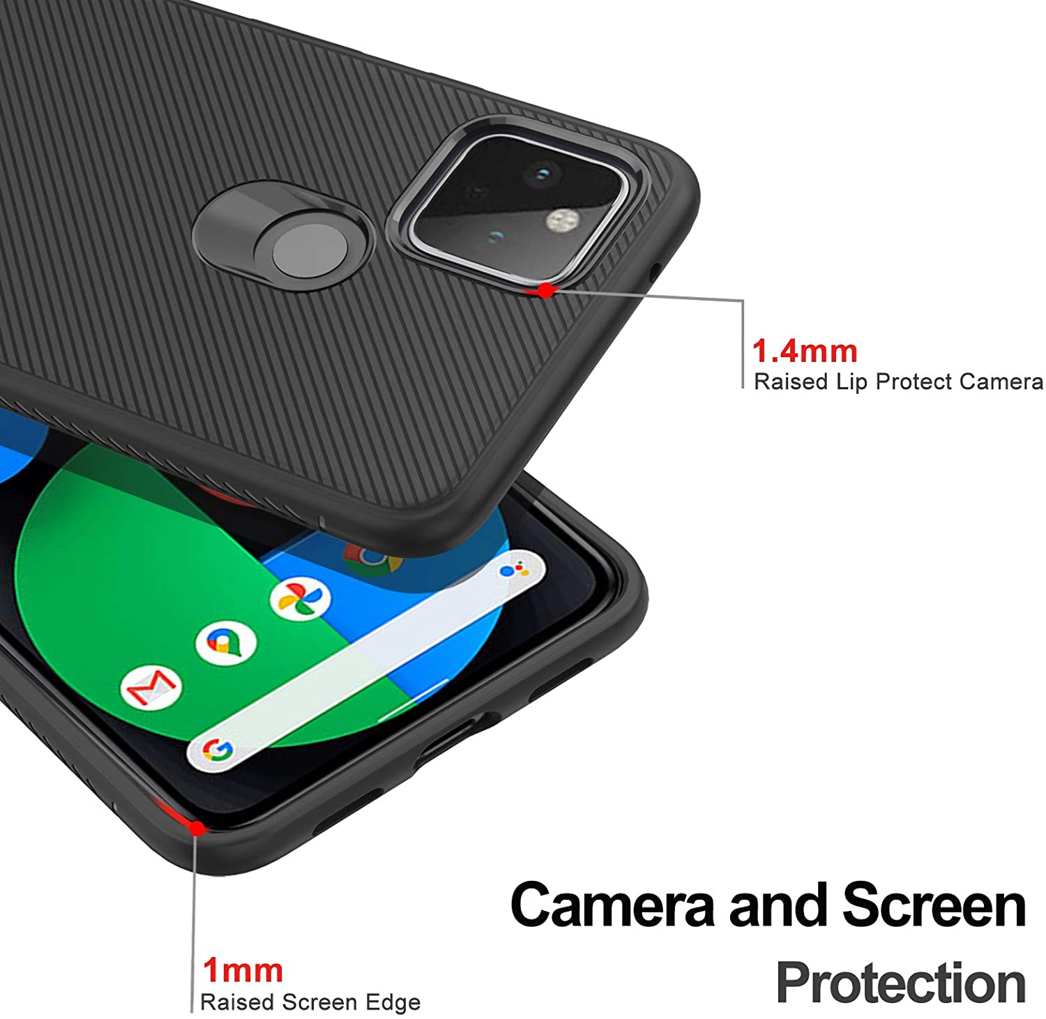 for Google Pixel 5 / 5 XL Case with Screen Protectors, [1 Case+2 Screen Protectors] TPU Case Tempered Glass Screen Protector - 380230 Find Epic Store