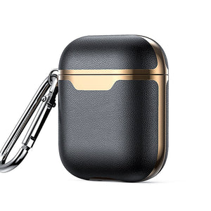 For AirPods Pro Cases Successful people Portable Leather luxury Protector Cover Carabiner for Apple AirPods 1 2 Case Plated Gold - 200001619 United States / blaco 2 1 Find Epic Store