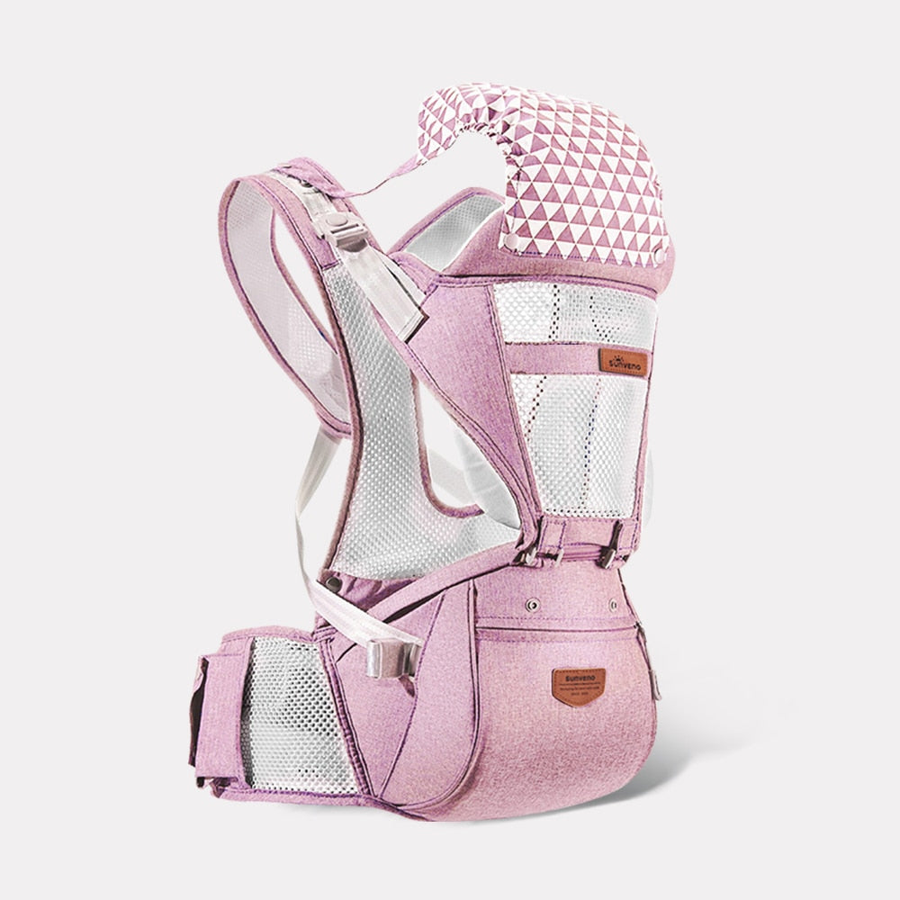 Ergonomic Baby Carrier Baby Kangaroo Child Hip Seat Tool Baby Holder Sling Wrap Backpacks Baby Travel Activity Gear - 200002065 mesh pink / United States Find Epic Store