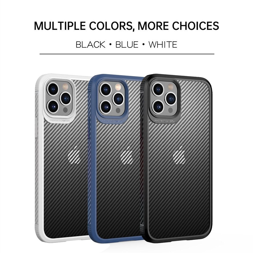 Case For Apple iPhone 13 11 12 Pro XS Max XR SE 2020 678 Plus Case with Carbon Fiber Pattern Anti Sweat and Fingerprint Shockproof - 380230 Find Epic Store