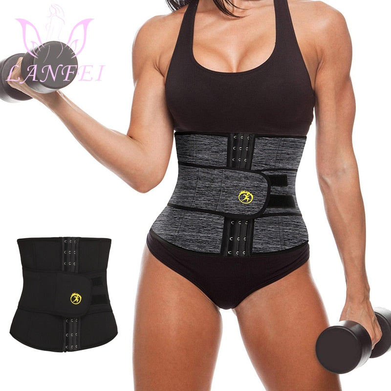 Neoprene Sweat Waist Trainer Belt Women Weight Lose Body Shaper Sauna Slimming Strap Tummy Control Fat Burn Girdle Corset - 0 Find Epic Store