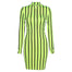 Women Long Sleeve Neon Color Fashion Dress - 200000347 green 1 / S / United States Find Epic Store