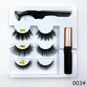 Magnetic eyelashes 3d mink lashes 3 pairs natural eyelashes Magnetic eyeliner set eyelash extension supplies eye makeup - 201222921 003 / United States Find Epic Store