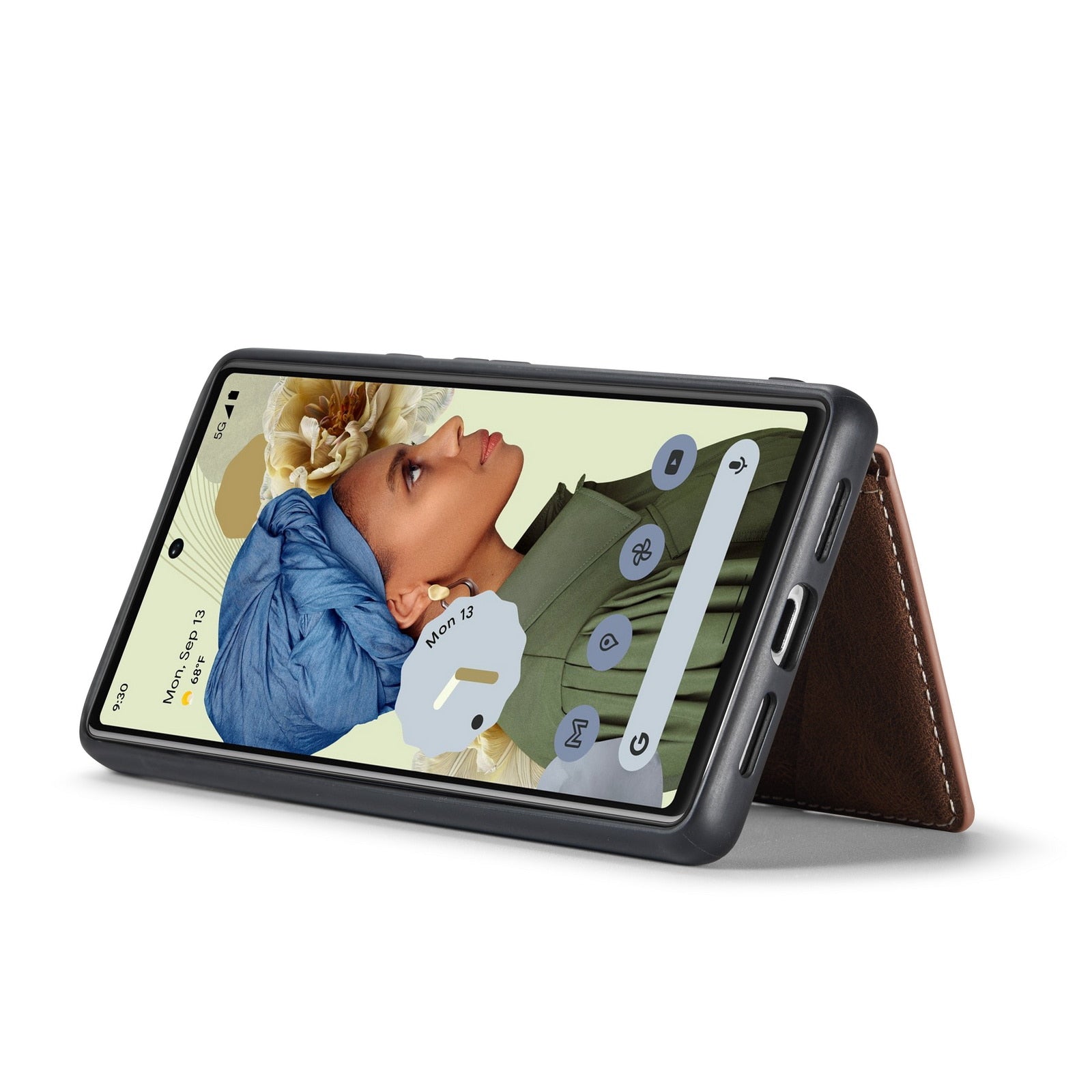 Case For Google Pixel 6 Pro Pixel 6 Leather Wallet Card Solt Bag Magnetic case for Google Pixel 5A 5G - 0 Find Epic Store