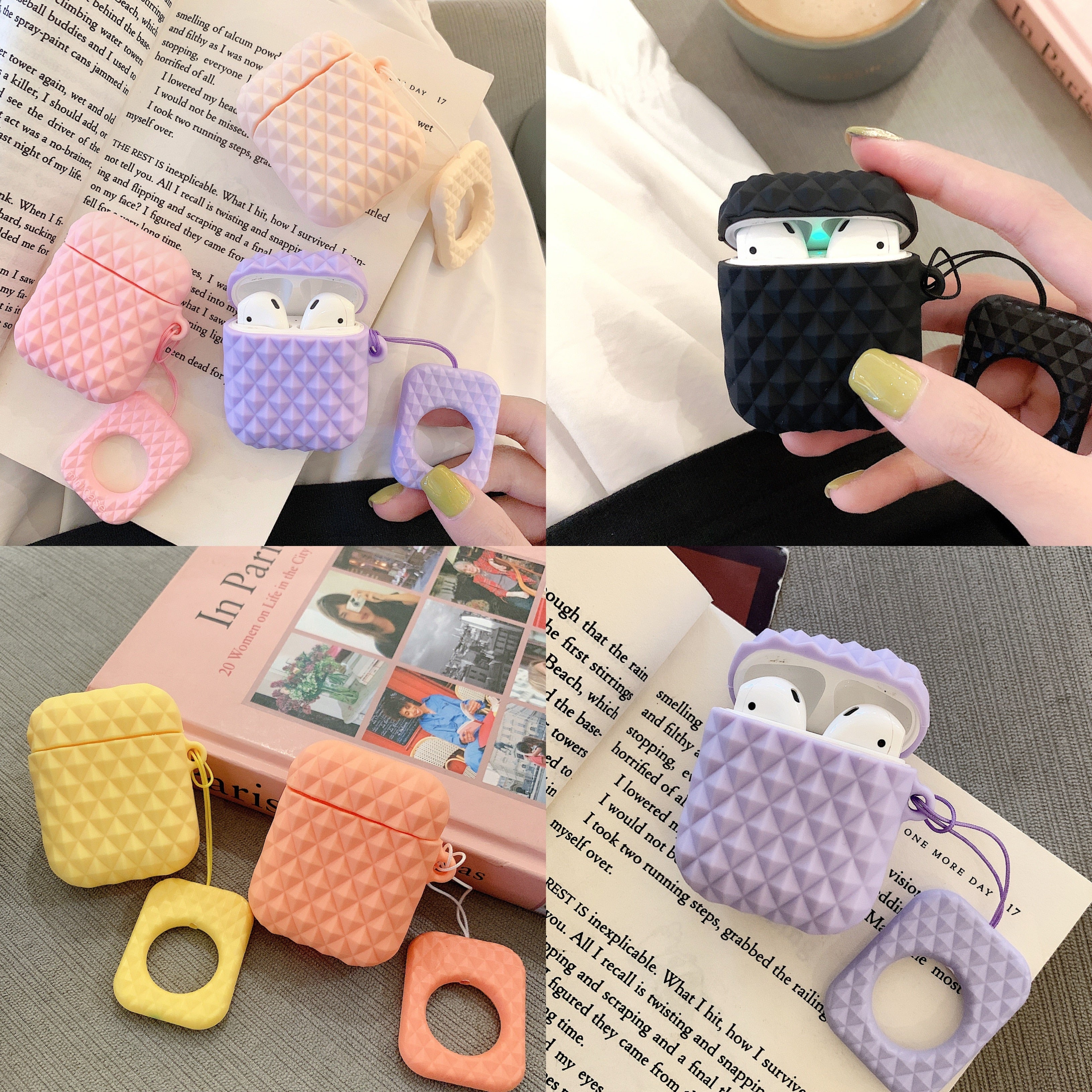 For 3d AirPods 2 1 Case Cute bag pineapple Cover Earphone Accessories Anime Cases Anti-lost rope door & pair For AirPods 21 Case - 200001619 Find Epic Store