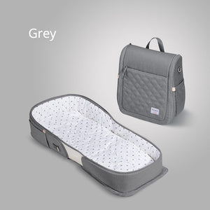 2in1 Baby Travel Bag Bed Foldable Bed Nest Baby Bed for Newborn Baby Infant - 200327147 United States / gray Find Epic Store