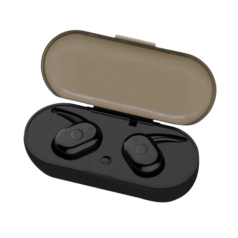 Upgraded TWS Wireless Earphones Stereo Sound Bass Bluetooth 5.0 Headset With Mic Wireless Earbuds With Charging Box for Xiaomi - 63705 Black / United States Find Epic Store