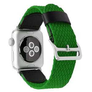 Nylon Braided for Apple Watch Band 38mm 40mm 44mm 42mm Fabric Nylon Belt Bracelet for IWatch Series 6 3 4 5 Se Strap - 200000127 United States / Bright Green / For 38mm and 40mm Find Epic Store