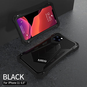 Aluminum Heavy Phone Cases for iPhone 6/6s/6 Plus/7/7 Plus/8/8 Plus/X/XR/XS/XS Max/SE(2020)/11/11 Pro/11 Pro Max - Shockproof Metal+Silicone Phone Cover - 380230 For iPhone X / Black / United States|with Retail pack Find Epic Store