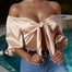 Silk Off Shoulder Crop Top - 200000790 Find Epic Store