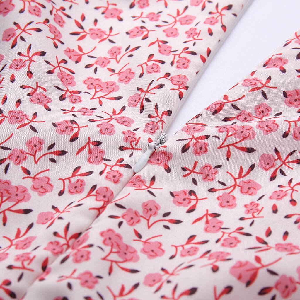 Front Floral Print V Neck Mini Dress - Find Epic Store
