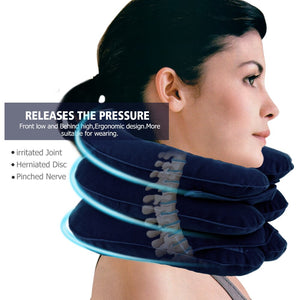 Neck Traction Collar 3 Layer Inflatable Air Cervical Neck Support Stretcher Pain Relief Orthopedic Traction Pillow - 200001427 Find Epic Store