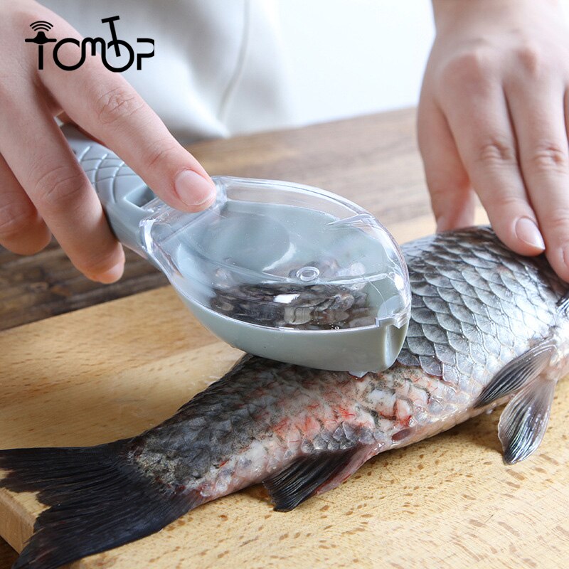 Fish Scales Graters Scraper Fish Cleaning Tool Scraping Scales Device with Cover Home Kitchen Cooking Fishing Tool - 200075142 Find Epic Store