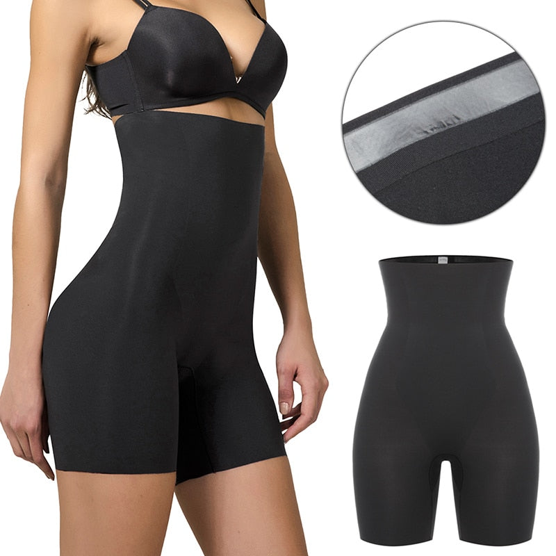 High Waist Shapewear Panty Shaper Women Tummy Control Slimming Underwear Shaping Briefs Butt Lifter Ice Silk Shorts - 31205 Find Epic Store