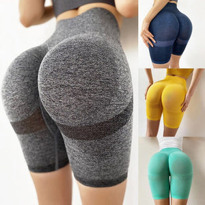 Slim Fit High Waist Yoga Sport Shorts Hip Push Up Women Gym Shorts Fitness Running Shorts Tummy Control Workout - 200000625 Find Epic Store