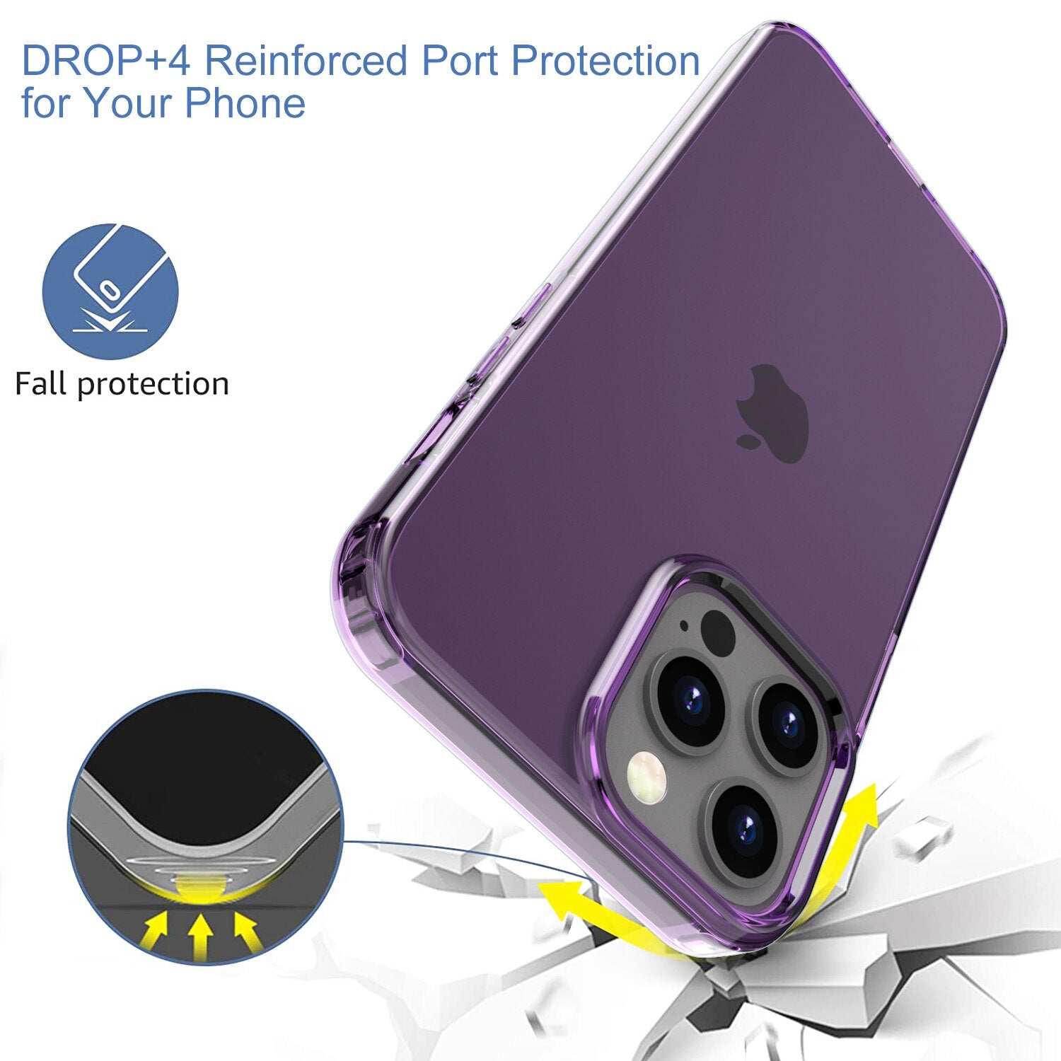 Case For Apple iPhone 13 Pro Max Case 5G(2021) Full-Body Rugged Holster Cover Clear TPU for iPhone 13 Pro 6.1" - 380230 Find Epic Store