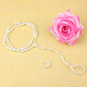 Fashion Women Ankle Bracelet Beach Imitation Pearl Barefoot Sandal Femininas Foot Jewelry Anklet Chain - 200000141 Find Epic Store