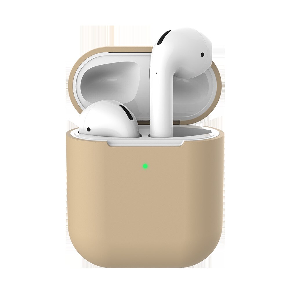 Silicone for airpods 2 generation headset Accessories protector shell anti-fall soft Suitable for Apple airpods 2 Case cover - 200001619 United States / Milk tea color Find Epic Store