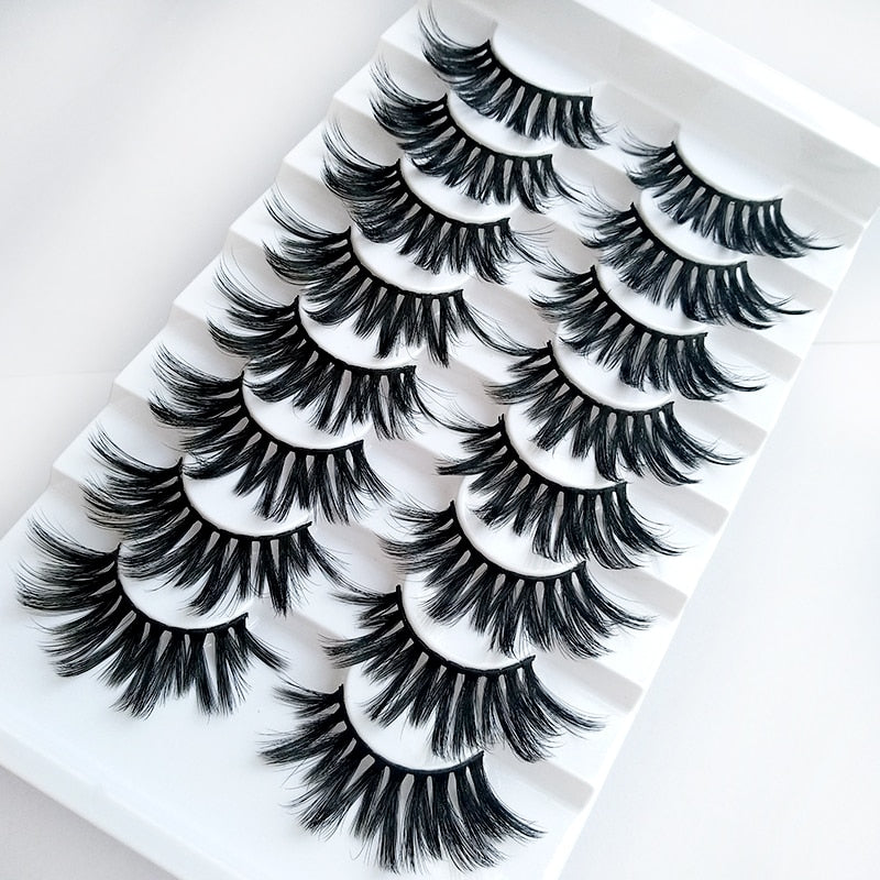 8 pairs of handmade mink eyelashes 5D eyelashes extensions - 200001197 0.07mm / 5D-31 / United States Find Epic Store