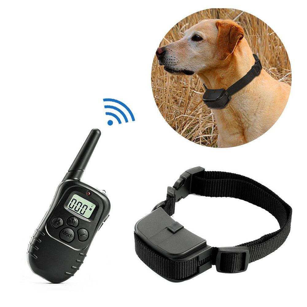 300 Electronic Dog Collar Remote Control Dog Collars With Static Shock, Vibration, Beep Modes LCD Electric Dog Shock Collar - 200003746 Find Epic Store