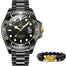 Top Brand Sapphire Glass Men Watch - 200033142 black / United States Find Epic Store