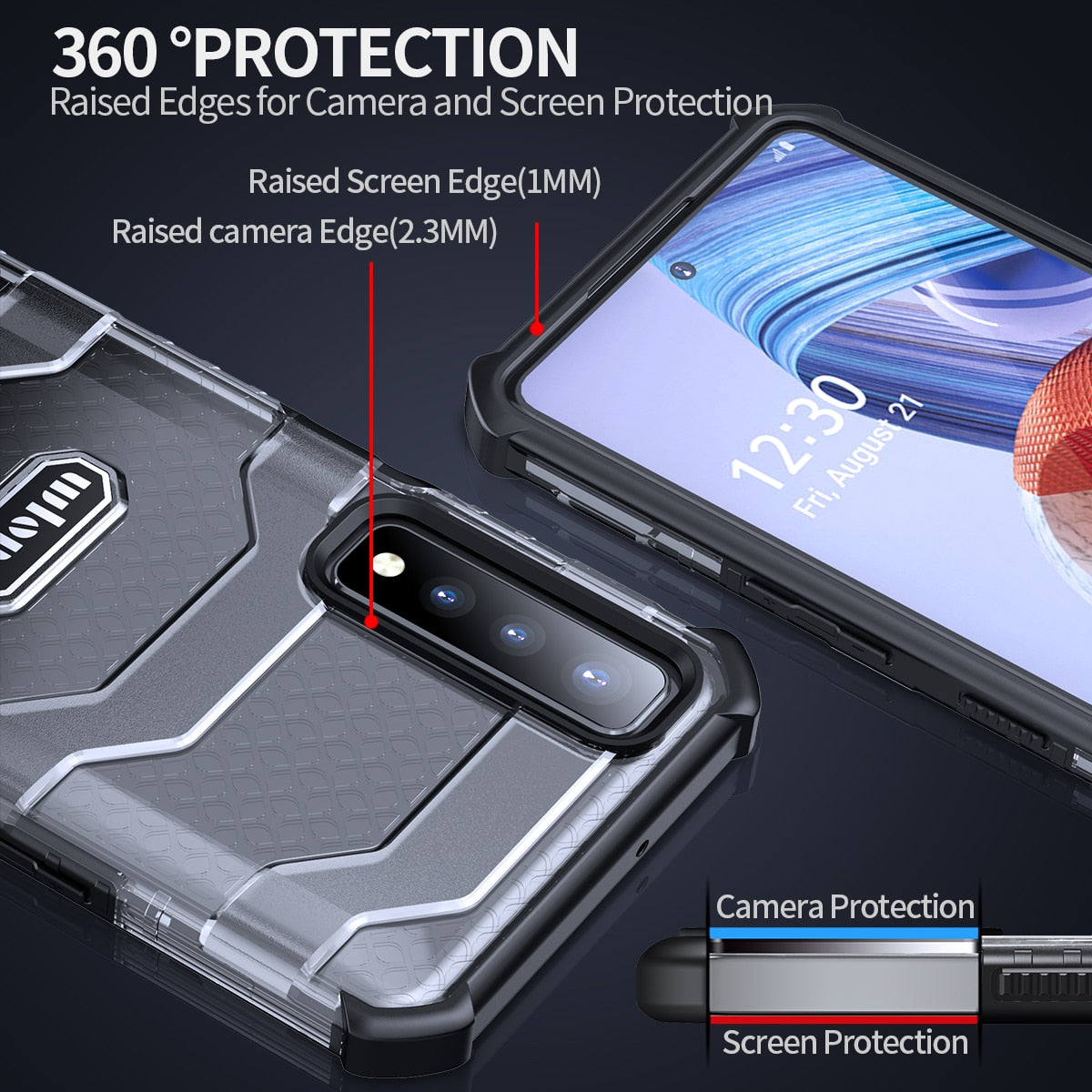 For LG Stylo7 4G 5G Shockproof Armor Phone Cases For LG Stylo7 4G 5G Back Cover Anti-Fall Protection Hybrid TPU Hard PC Cases - 380230 Find Epic Store