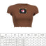 Ribbed Ruffles Brown Cyber Y2k Crop Top - 200000791 Find Epic Store