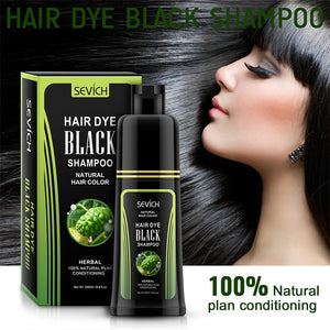 Sevich Herbal 250ml Natural Plant Conditioning Hair dye Black Shampoo Fast Dye White Grey Hair Removal Dye Coloring Black Hair - 200001173 Find Epic Store