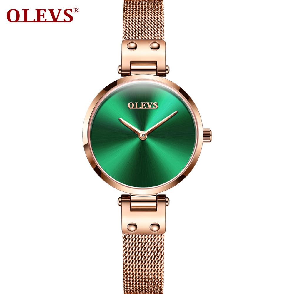 OLEVS Luxury Fashion Wristwatch - 200363144 rose green / United States Find Epic Store