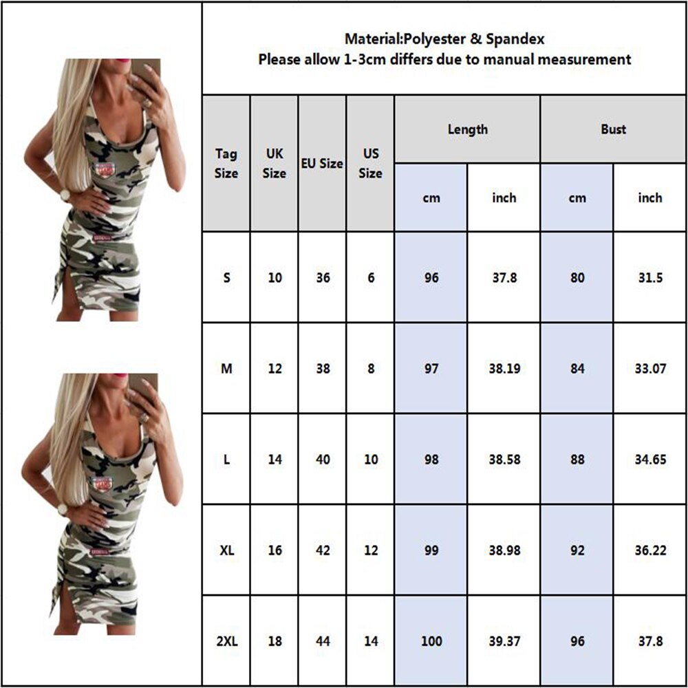 Camouflage O Neck Sleeveless Dress - 200000347 Find Epic Store