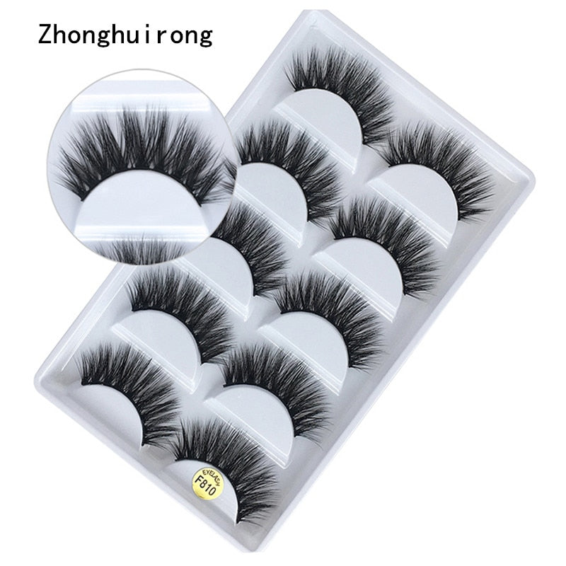 5 Pairs of 3D Mink False Eyelashes - 200001197 Find Epic Store