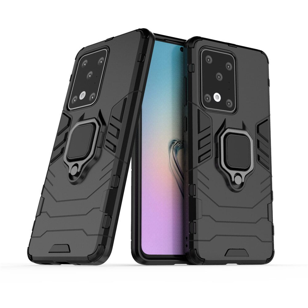 Kickstand Ring Case For Samsung Galaxy A51/A71/S11/S11+/S11e - Case Magnetic Car Holder Anti-Slip Shockproof Phone Protect Shell - 380230 For Samsung S11 / Black Find Epic Store
