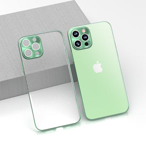 Luxury Plating Square Frame Transparent Case on For iPhone 12 11 Pro Max Mini X XS XR 7 8 Plus SE 2020 Soft Silicone Clear Cover - 380230 For iPhone 12 mini / Green / United States Find Epic Store