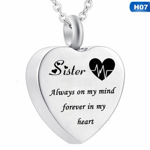 Heart Cremation Urn Necklace For Ashes Urn Jewelry Memorial Pendant Gift - 200000162 H07 / United States Find Epic Store