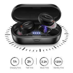 Wireless In-Ear Bluetooth Earphone Bluetooth 5.0 Binaural Call Mini Stereo Earbuds with 300mAh Charging Box for iPhone 7 Xiaomi - 63705 Find Epic Store