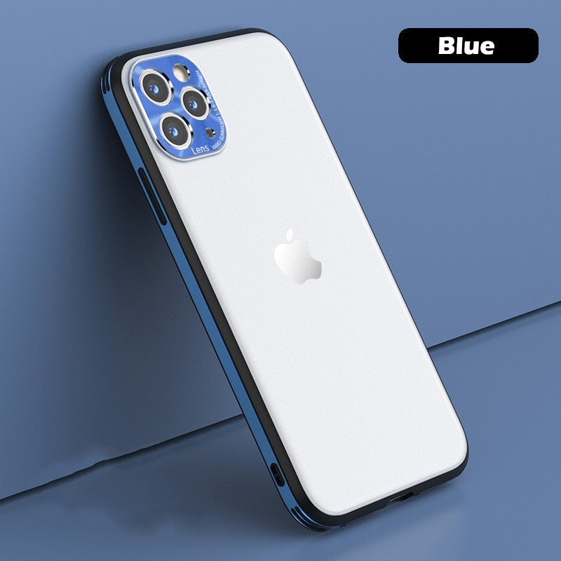 Classic Matte Metal Case For iPhone X/XR/XS/XS Max/11/11 Pro/11 Pro Max/12/12 Mini/12 Pro/12 Pro Max Shockproof - 380230 for iPhone X / Blue / United States Find Epic Store
