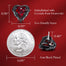 Heart Earrings Embellished with Crystals - 200000171 Find Epic Store