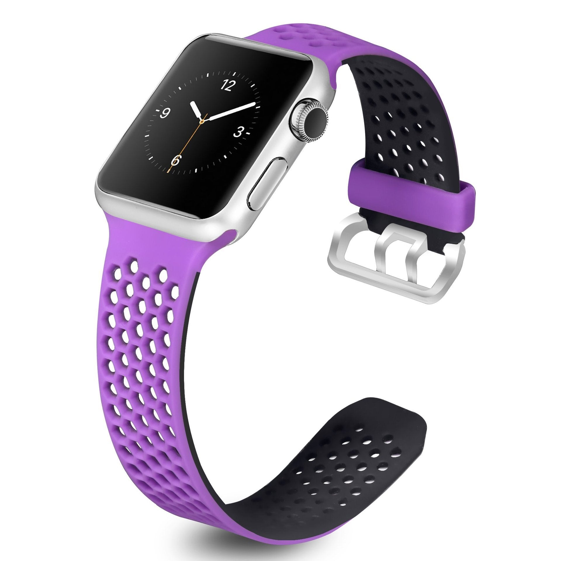 Strap for Apple Watch 5 Band 40mm 44mm iWatch series 4 5 6 SE Sport Belt Silicone bracelet for Apple watch band 42mm 38mm - 200000127 United States / purple / 38 or 40 mm Find Epic Store