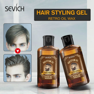 Sevich Long Lasting Men's Hair Pomade Gel 200ml Retro Hair Pomade Wax Hair Styling Products Salon Liquid Retro Hair Oil Wax - 200001184 Find Epic Store