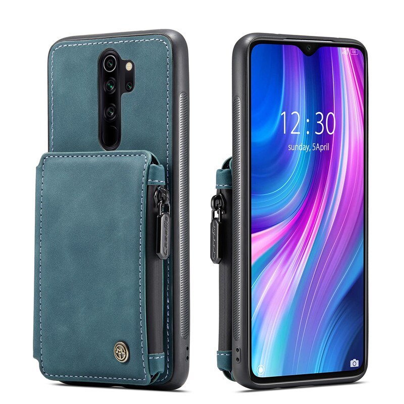 Zipper Purse Cover for RedMi Note 8 Pro Note 9S 9 Pro Max Leather Wallet Cases for XiaoMi RedMi Note 8 Pro Note 9S 9 Pro Max - 380230 for RedMi Note 8 Pro / Blue / United States Find Epic Store