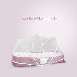 2in1 Baby Travel Bag Bed Foldable Bed Nest Baby Bed for Newborn Baby Infant - 200327147 United States / pink bed with Net Find Epic Store