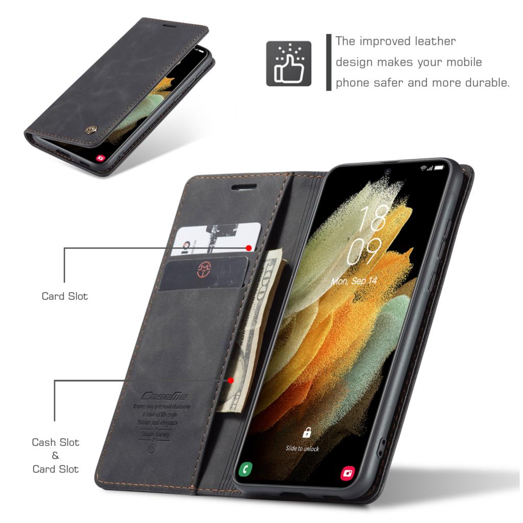 Black Color Retro Flip A51 A71 A52 A72 Case For Samsung Note 20 Ultra S20 S21 Ultra S20 FE S8 S9 S10e Plus S7 Edge Magnet Card Holder - 380230 Find Epic Store