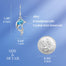 Cute Cartoon Dolphins Dangle Drop Earrings with Sky Blue Crystal Animal Earrings - 200000168 Find Epic Store