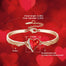 Fashion Red Heart Crystal Charm Bangles Women Gold Color Copper Jewelry - 200000146 Find Epic Store