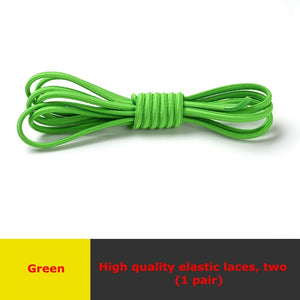 Semicircle Shoelaces Elastic Kids Adult Safety No Tie Shoelace Suitable For All Kinds Of Shoes Leisure Sneakers Lazy Laces - 3221015 Green / United States / 100cm Find Epic Store