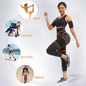 Women Neoprene Slimming Belt Body Leg Shaper Weight Loss Fat Burning Waist Trainer Sweat Waist Belt Workout Thigh Shaper - 31205 Find Epic Store