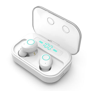 Touch Control Wireless Bluetooth Earbuds Bluetooth 5.0 Binaural Call IP67 Waterproof Earphone with 2200mAh Capacity Charging Box - 63705 White / United States Find Epic Store