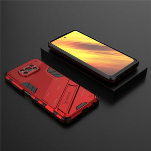 Red Color Case - Armor Cyber Shockproof Case For Xiaomi Poco X3 NFC F2 Pro Mi 11 10 Lite 10T Redmi 9A 9C 9AT 9T Note 9S 10S 10 9 Pro Holder Cover - 380230 Mi 11 / Red / United States Find Epic Store