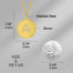 Custom 26 Initial Disc Necklace with CZ Fashion Gold Coin Charm Stainless Steel Necklace Women Men Birthday Gift - 200000162 Find Epic Store